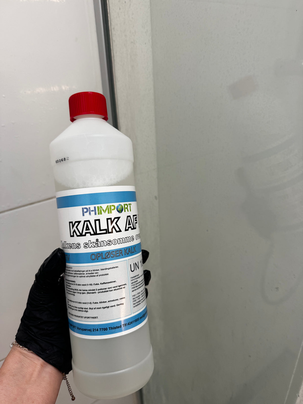 PH KALK AF - BRUSER VÆG AF GLAS