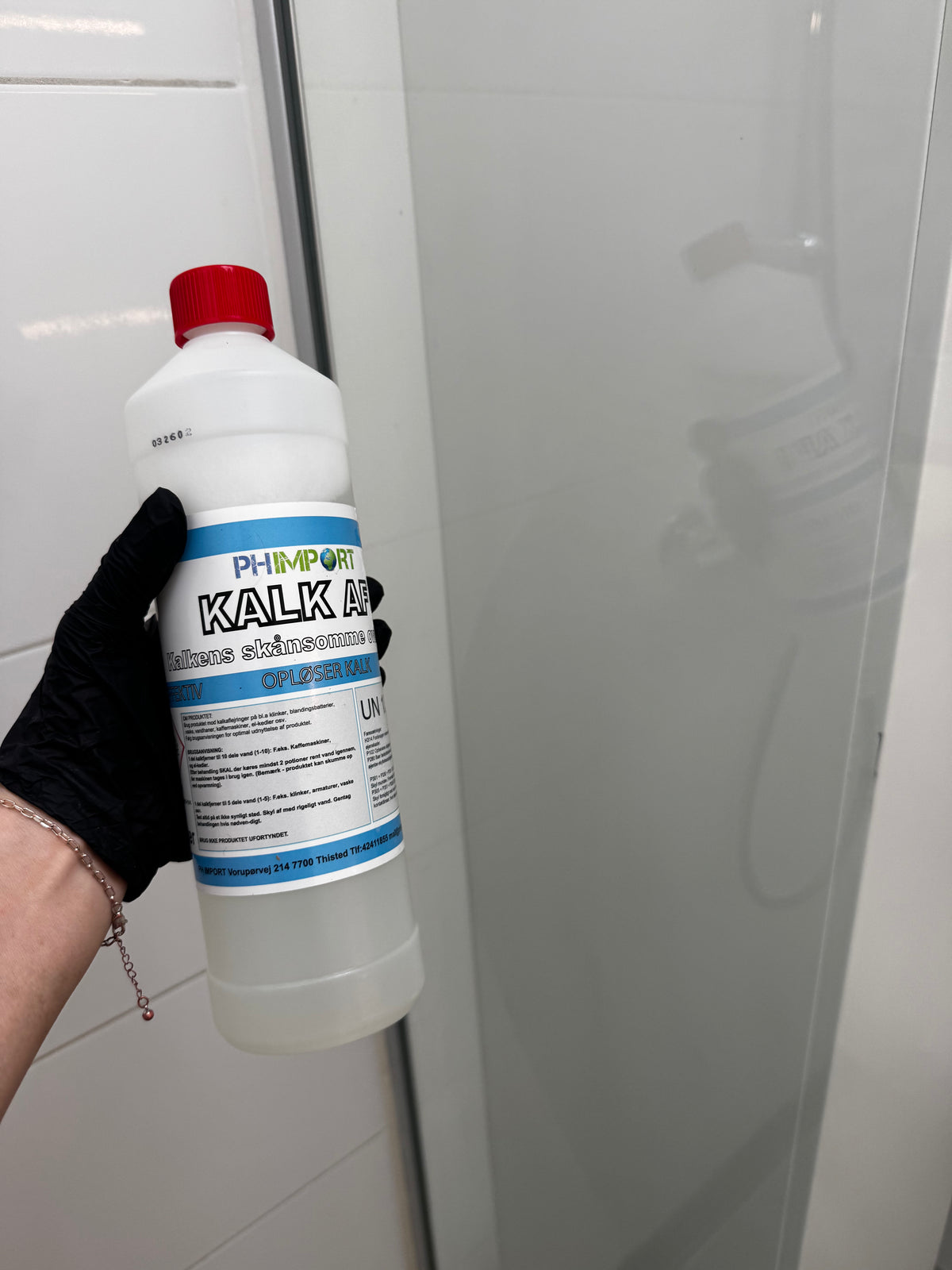 PH KALK AF - BRUSER VÆG AF GLAS